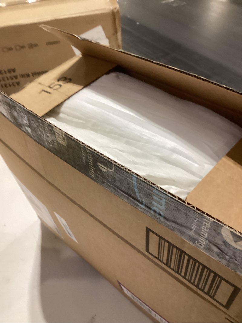 Condition photo showing As Is for OKBA Set of 2 Throw Pillow Inserts, Hypoallergenic Soft & Firm Cushions with 100% Cotton Cover, 24x24 Pillows Filler for Side Sleepers, Sofa, Bed and Home Decor, Indoor Quality Hotel Pillows 24x24 Inch (Pack of 2)-1CM Stripe