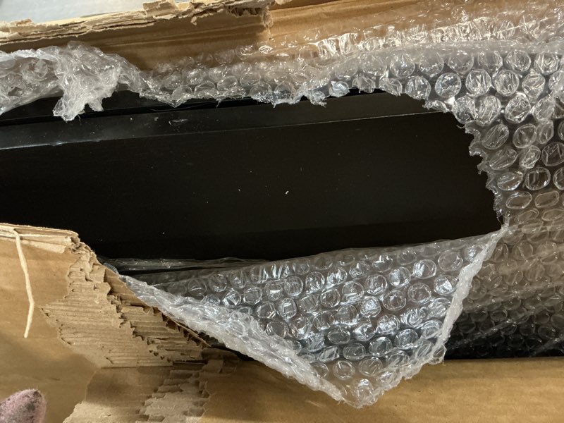 Condition photo showing As Is for dahapyboo sandwich board 40"x20" solid pine wood rustic black 2pack,chalk board sign board,sandwich board signs outdoor, chalkboard easel,a frame chalkboard sign,2pack black 40"x20"-2pack