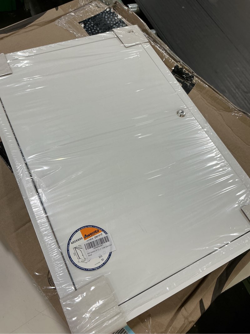 Condition photo showing Good Condition for vent systems lockable access panel for drywall 16 x 24 inch - wall hole cover - metal access door with key - plumbing access panel for drywall - service shaft crawl space door - ceiling access panel 16" x 24"