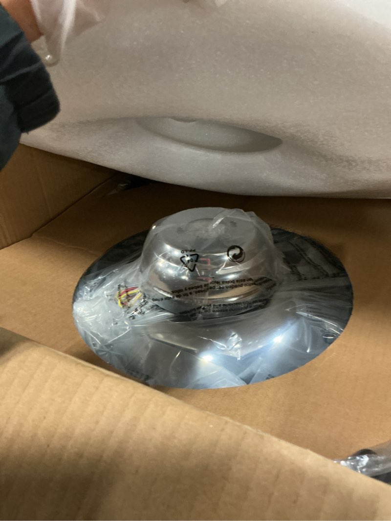 Condition photo showing Good Condition for 42" Modern Crystal Chandelier Ceiling Fan with Light & Remote,Dimmable LED Fandelier for Bedroom Living Room,3 Color Temperatures,6 Speeds,Retractable Blades,Brushed Nickel,Timing & Memory Function