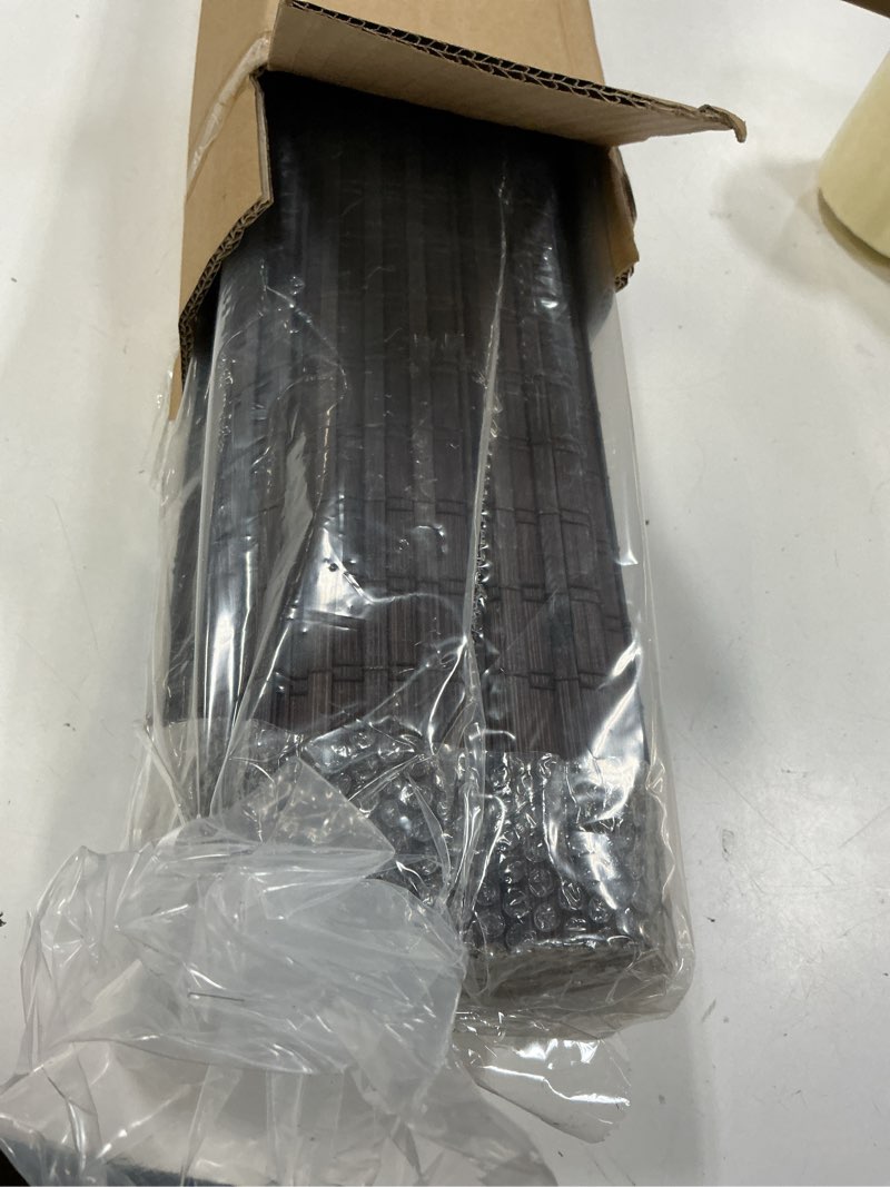 Condition photo showing Good Condition for Cordless Bamboo Roman Shades for Windows, Blinds Size (22.5" W ×48" H) Colour (BDP-Espresso) Bdp-espresso 22.5" W × 48" H