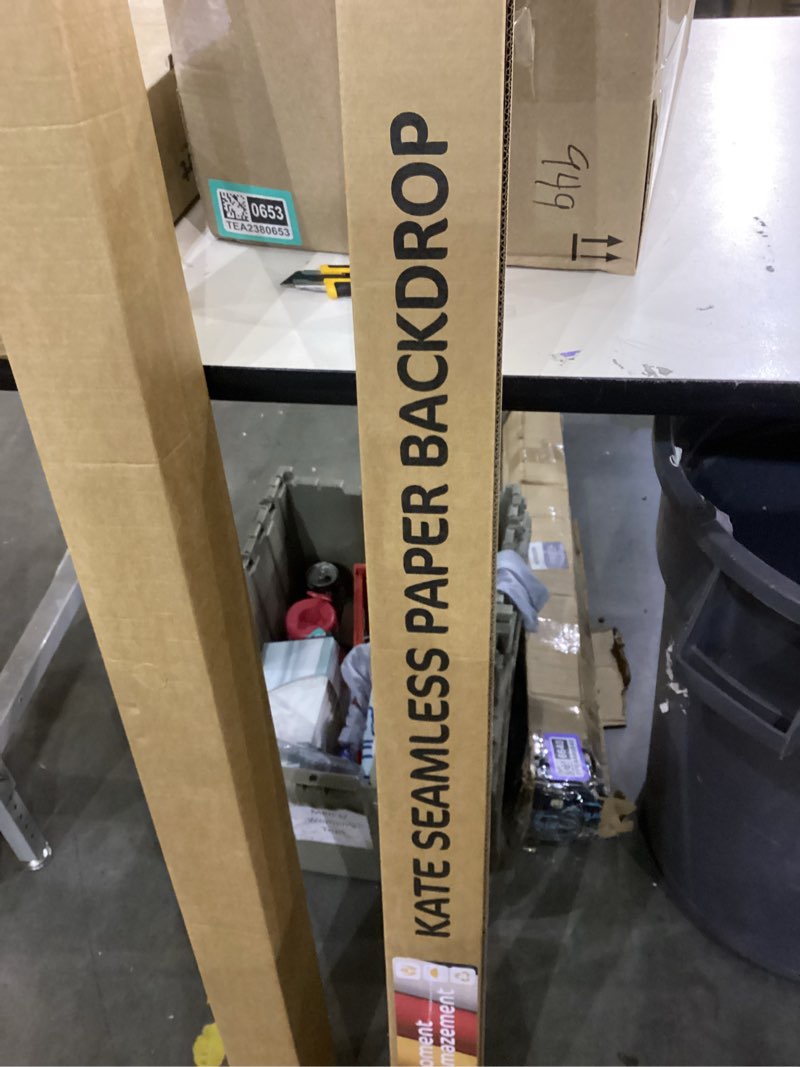 Condition photo showing New/Like New for Kate Seamless Paper Backdrop Black Seamless Backdrop Paper Rolls (53''x16.4' Jet) 53'' x 16.4' Jet