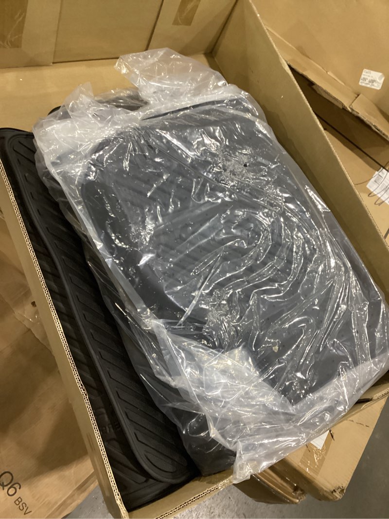 Condition photo showing New/Like New for LASFIT Floor Mats & Cargo Liner with Backrest Mat for Chevy Traverse 2024-2026 (Only 7 Seats) & GMC Acadia 2024-2026 (Only 7 Seats) & Buick Enclave 2025-2026, All Weather TPE Custom Fit Floor Liners 2024-2026 |Traverse/Acadia/Enclave| 1st & 2nd & 3rd Row, Cargo and Backrest Mat