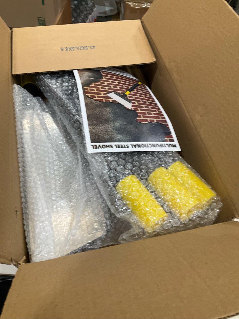 Condition photo showing New/Like New for Garden Flat Shovel - Snow Ice Scraper, 60" Multifunctional Garden Cleaning Shovels, Heavy Duty Floor Scrapers Long Handle,Metal Weeding Scraper for Lawn Edging, Snow Ice Removal
