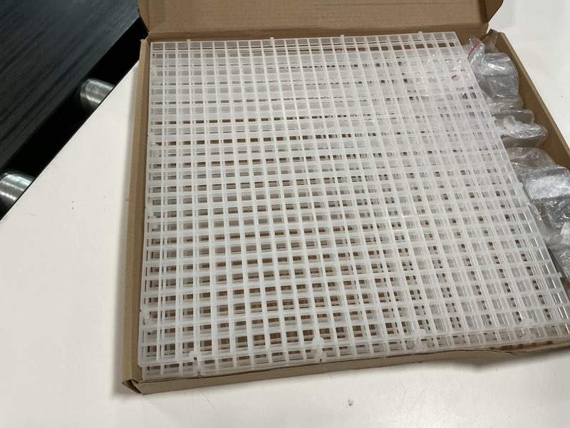 Condition photo showing New/Like New for 4 aquarium lid hood fish tank top cover terrarium lid plastic grid panel egg crate grate 6 aquarium glass cover board clip