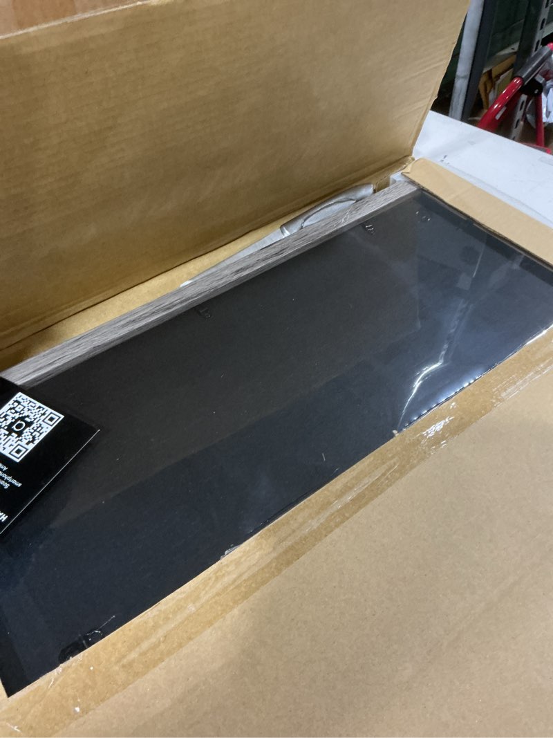 Condition photo showing Good Condition for americanflat 16x20 picture frame with polished plexiglass - use as 12x16 frame with mat or display 16x20 photo without mat - hudson collection - wide picture frames for wall display - grey wood grey wood 16x20 with 12x16 mat
