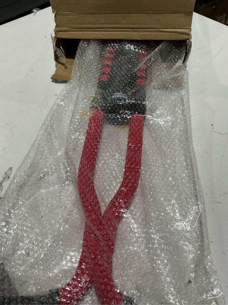 Condition photo showing As Is for pogo stick for kids age 10 & up red - for boys, girls, teens & adults 80 to 160 lbs - easy grip rubber handle master jumper pogo sticks - high jumping kids pogo stick