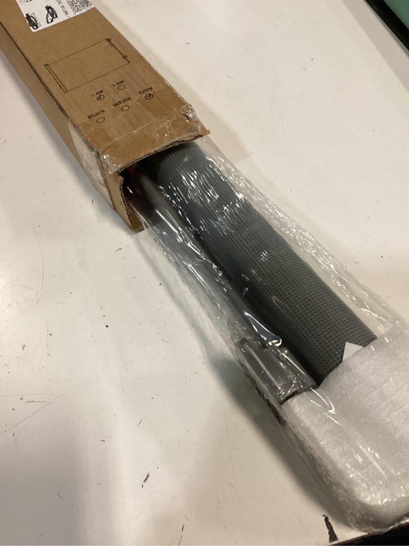 Condition photo showing New/Like New for retractable baby gates for doorways, mesh dog gate for stairs, pet gate indoor, extends to 55" wide 33" tall, safety toddlers gates for hallways, indoor & outdoor use, gray gray 33'' tall x 55'' wide