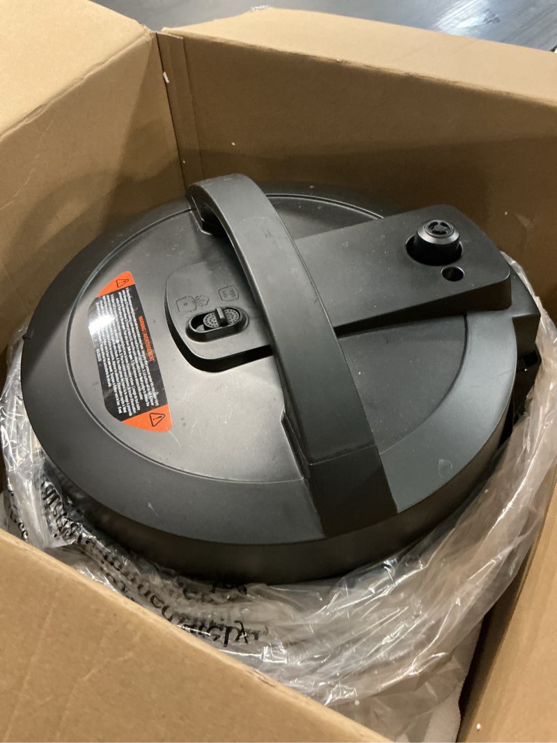 Condition photo showing As Is for Instant Pot 7.5QT RIO Wide, 7-in-1 Electric Multi-Cooker, Pressure Cooker, Slow Cook, Rice, Steamer, Sauté, Yogurt & Warmer, Wide Base, Large Searing Base, WhisperQuiet Steam Release Black 7.5 Quarts