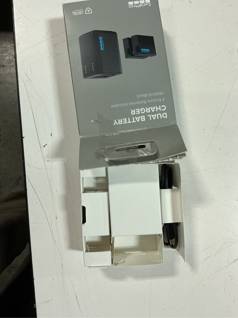 Condition photo showing As Is for gopro dual battery charger + 2 enduro rechargeable batteries (hero13 black) - official gopro accessory