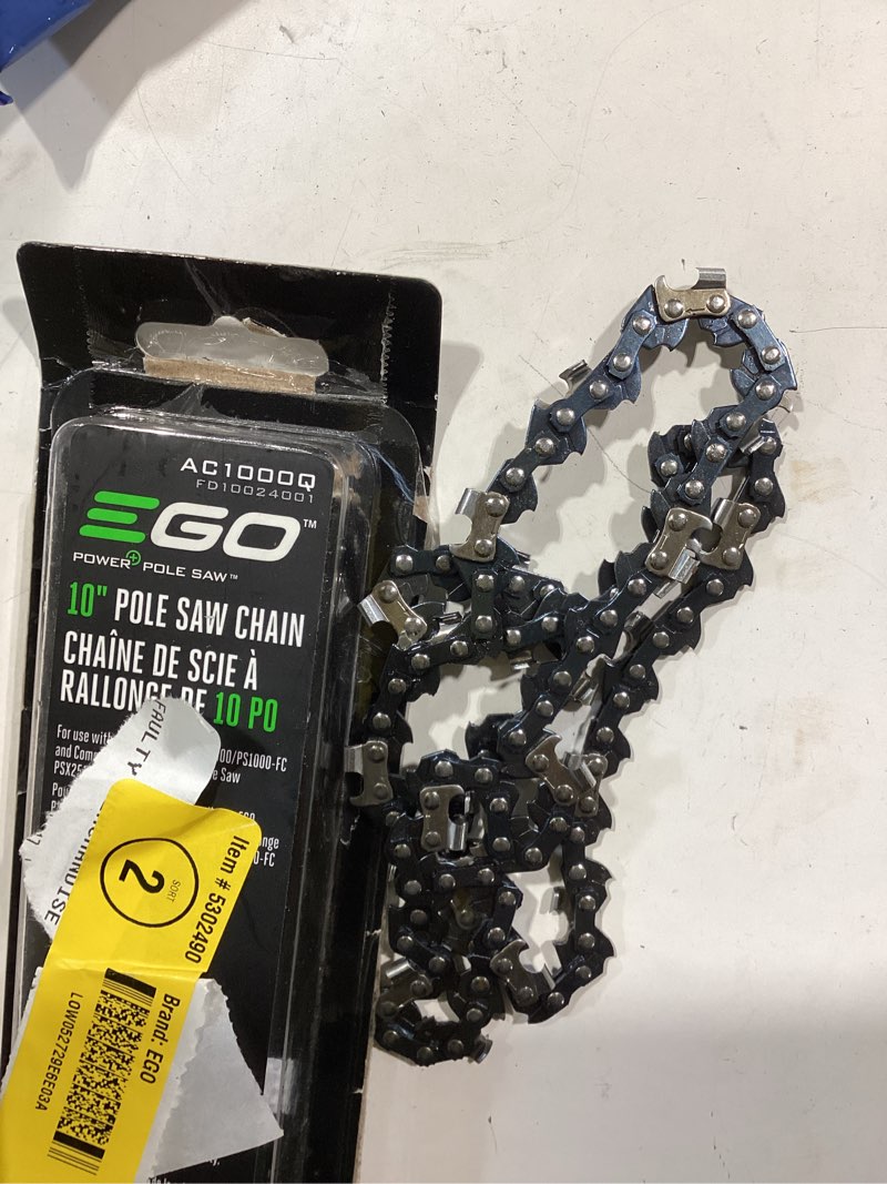 Condition photo showing Good Condition for ego 56 link replacement chainsaw chain for 10-in, 0.043-in gauge, 1/4-in pitch
