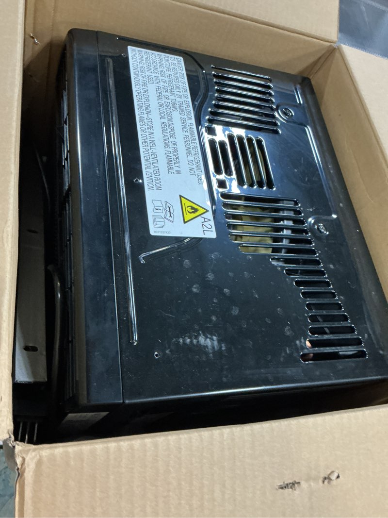 Condition photo showing Good Condition for ge window air conditioner unit, 5,000 btu for small rooms up to 150 sq ft. with manual adjustable fan and cooling settings, perfect for bedroom or living room, easy install kit included, black 5,000 btu mechanical controls black