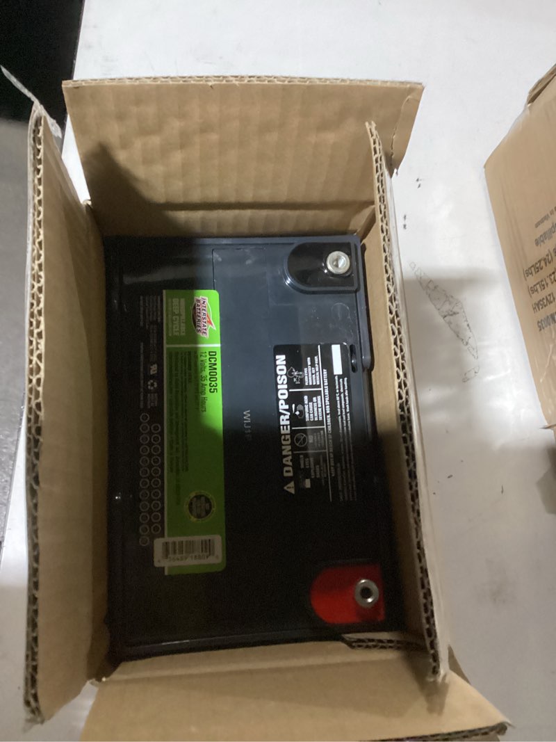 Condition photo showing Good Condition for Interstate Batteries 12V 35AH Sealed Lead Acid (SLA) AGM Deep Cycle Battery (DCM0035) Insert Terminals 12V 35AH - Insert Terminals