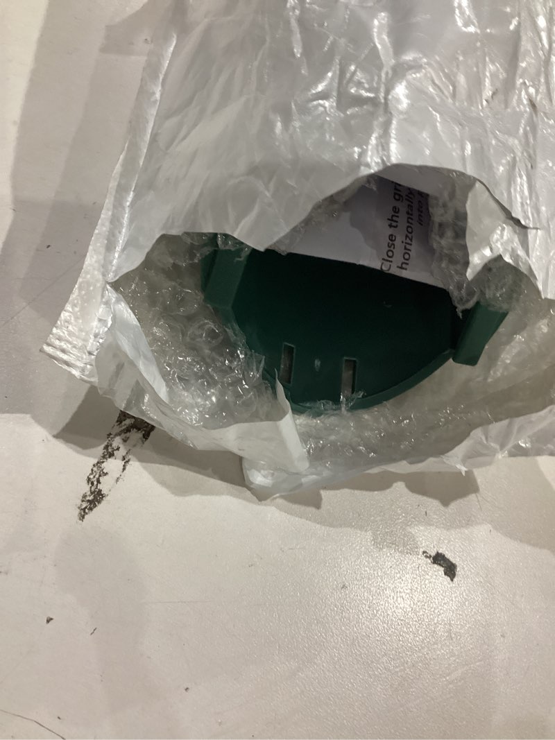 Condition photo showing Good Condition for 1 pack downspout rodent guard, twist in insert for 4" round rain gutter downspout extension hose to block animals, with leaf filter design (green) green 1