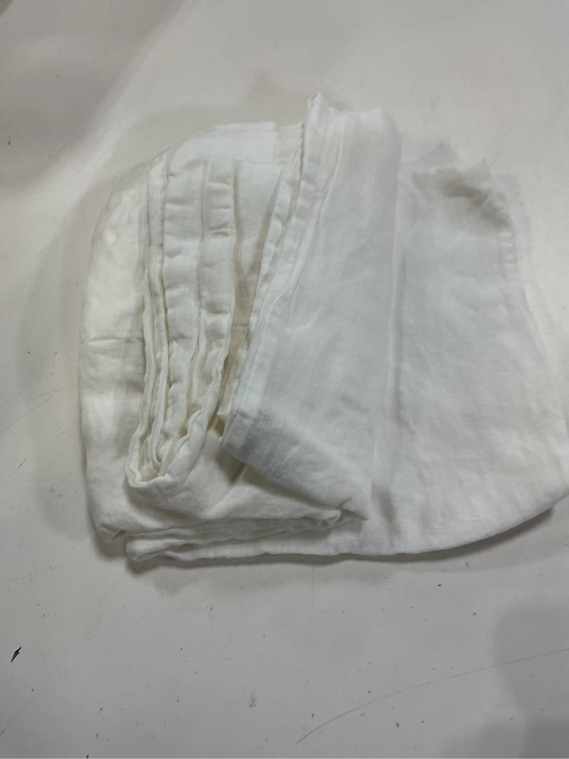 Condition photo showing As Is for quince european linen pillowcase set, king, white
