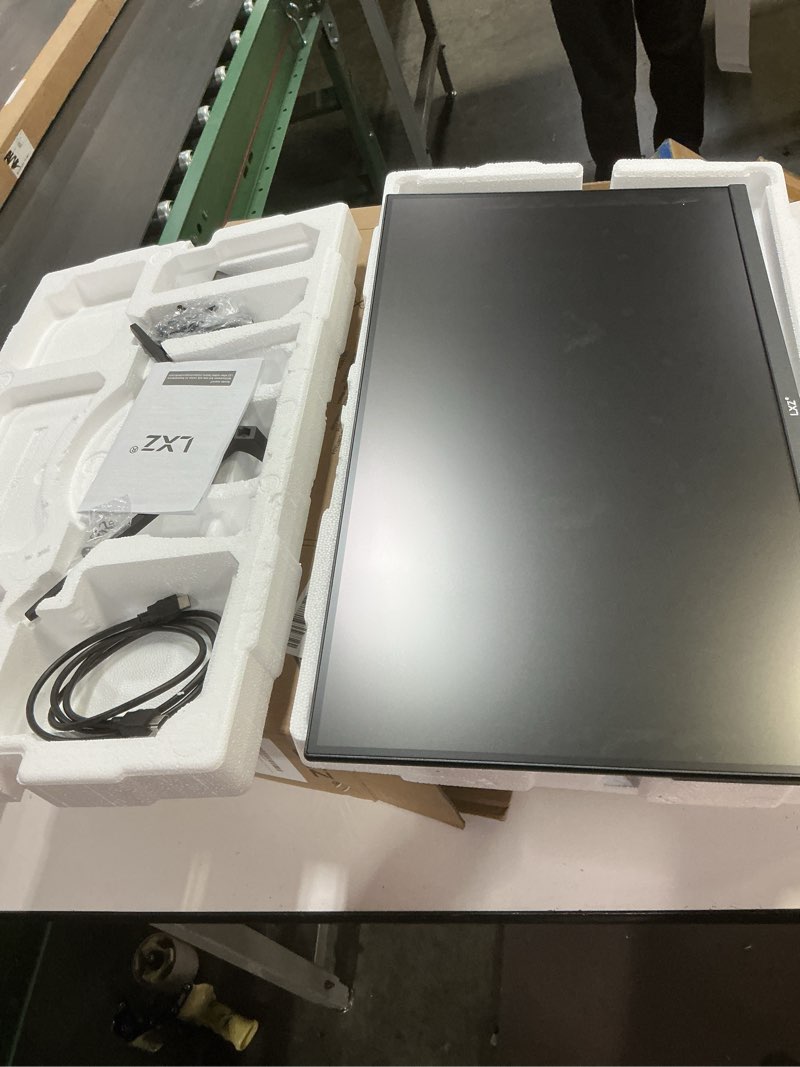 Condition photo showing As Is for LXZ Curved Gaming Monitor 27 Inch PC Monitor 180hz, Full HD 1080P Frameless 1800R Gaming Display with FreeSync & Eye-Care Technology, DP, HDMI Port - Black 27 Inch Curved 1k 180Hz 1800R