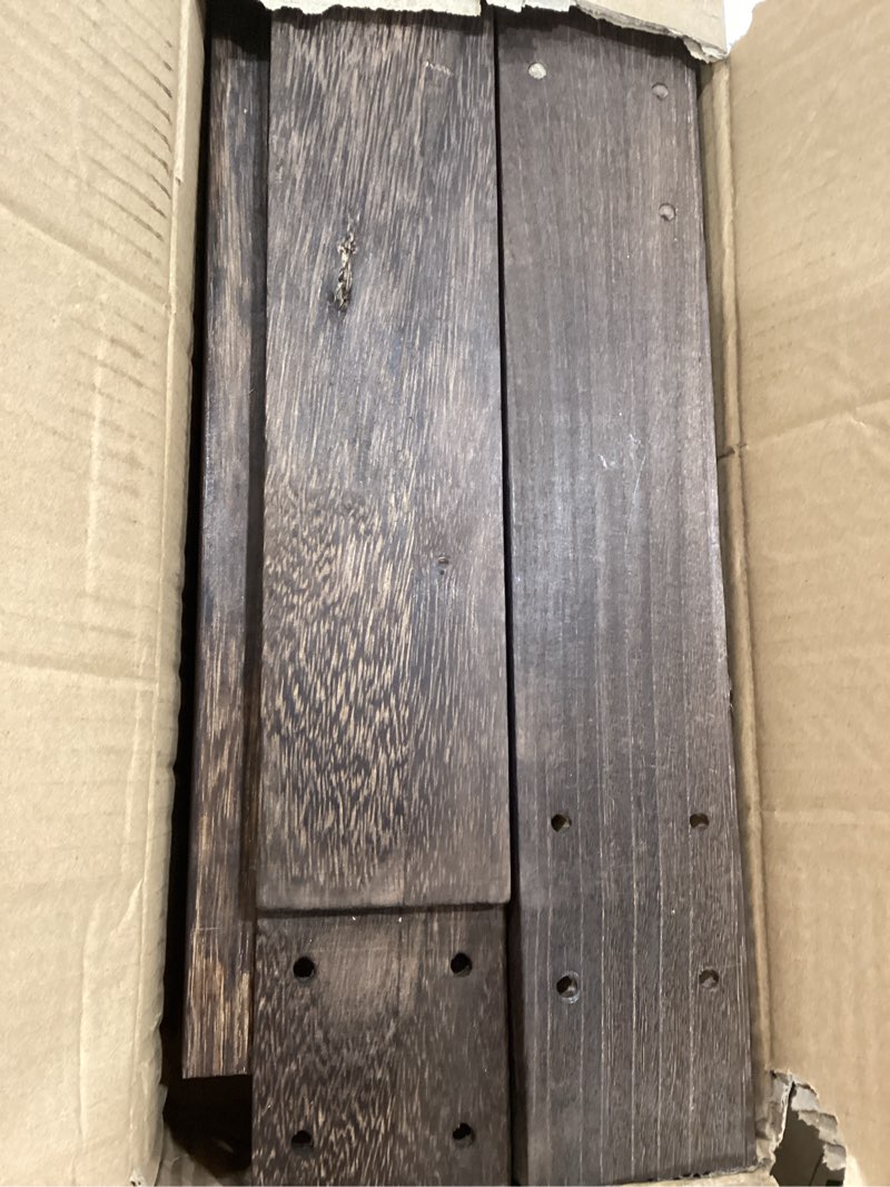 Condition photo showing As Is for 7.48FT Wooden Wedding Arch Frame Backdrop Stand, Square Wood Arch Stand Wedding Arches for Ceremony Wedding Arbor