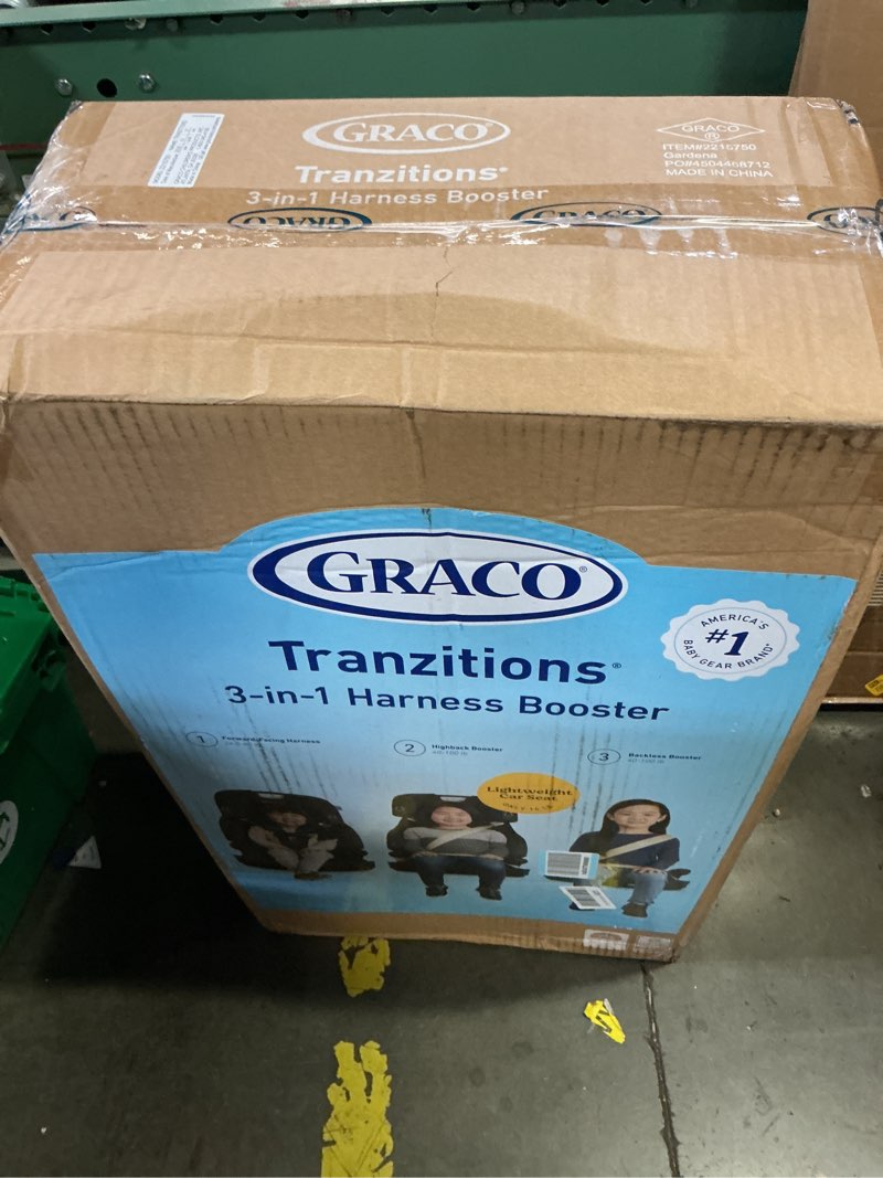 Condition photo showing New/Like New for graco® tranzitions 3-in-1 harness booster car seat, forward facing car seat, highback, to backless booster, proof proof 2.0