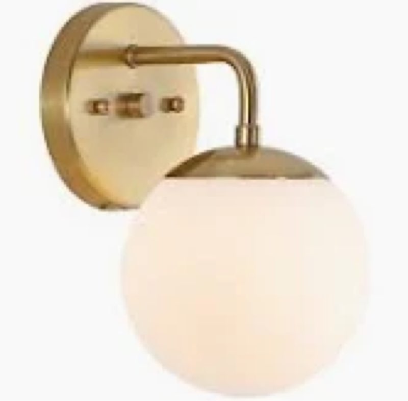 (Missing 1 pcs glass) Louis 9\" Tall LED Bathroom Sconce
