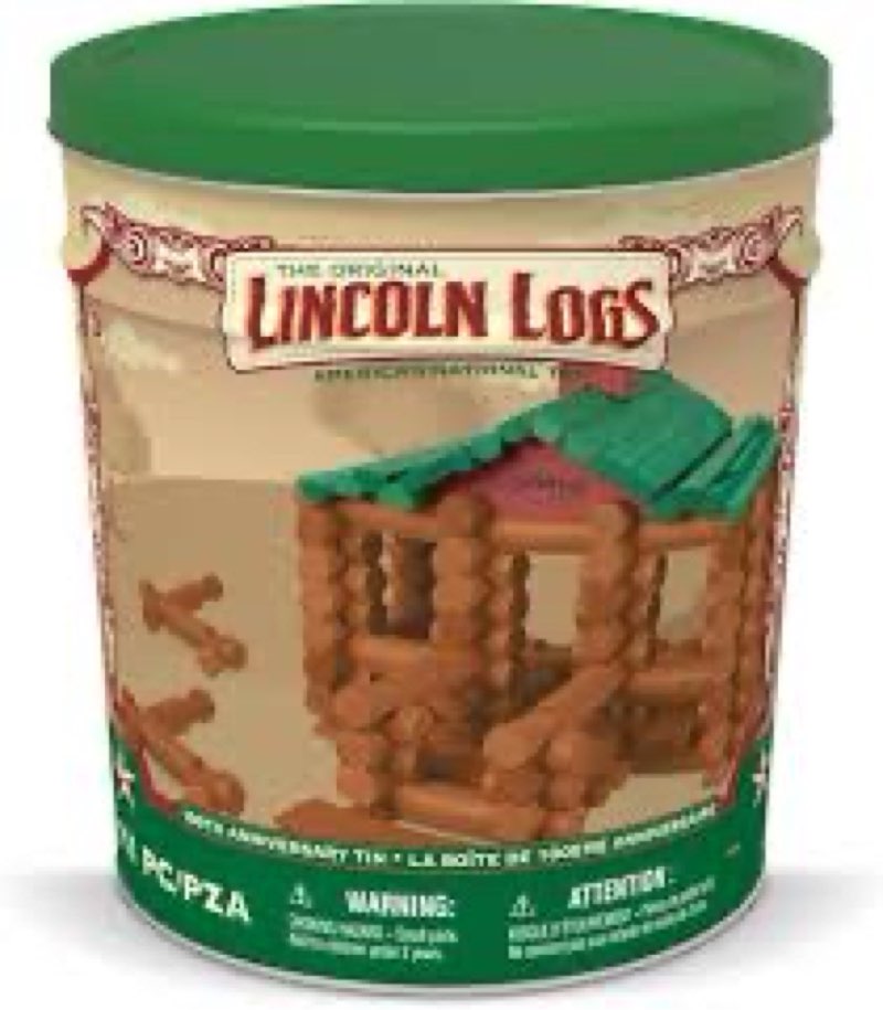 Lincoln Logs - Logs 100th Anniversary Tin