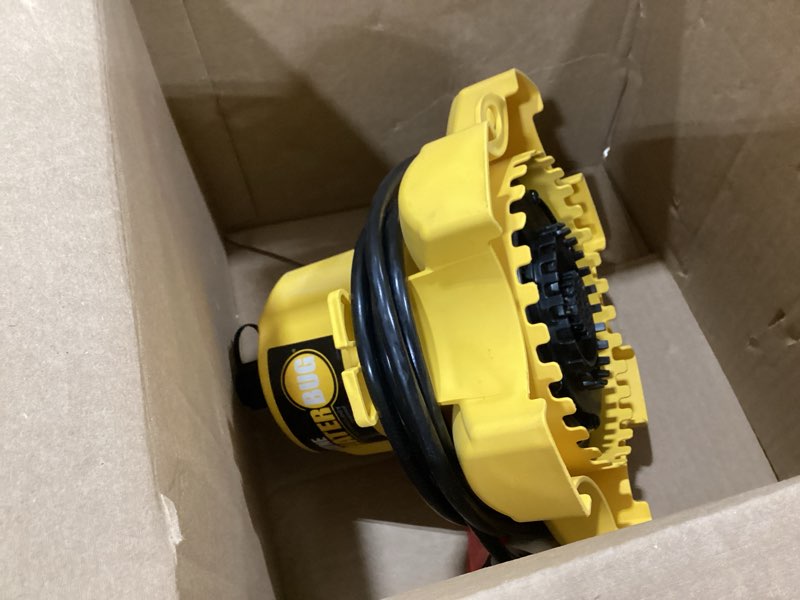 Condition photo showing Good Condition for wayne - waterbug 1/6 hp 1350 gph submersible pump with multi-flo technology - water removal and transfer pump, yellow waterbug original