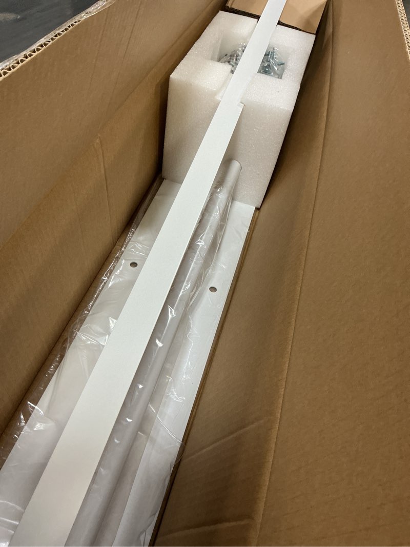 Condition photo showing Good Condition for 48.6 inch wall mounted kraft paper roll holder & cutter for to do lists, diy drawing, taking note, artwork, daily special - fits 48” paper roll - white