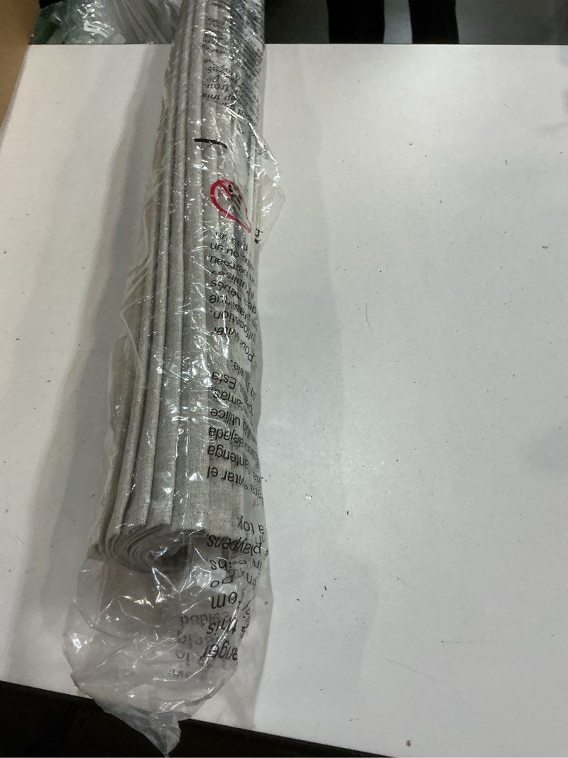 Condition photo showing Good Condition for LazBlinds Cordless Roman Shades for Windows, Blackout Room Darkening Thermal Insulated Window Blinds, Lightweight Fabric Blinds for Indoor Windows, 22" W x 60" H, Grey Blackout - Grey 22" W x 60" H