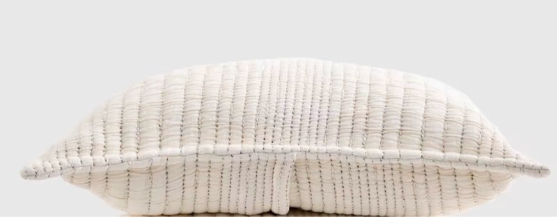 textured striped cotton pillow cover size: 26x26 (pillow case  )quinse
