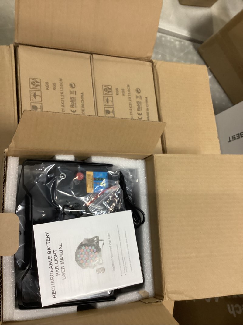 Condition photo showing Good Condition for Rechargeable Par Can Lights U`King Wireless LED Uplights Battery Powered Uplighting RGB 36W Stage Lighting for Events DJ Disco Wedding Party - 4 Pack 36 LED-4 Pack