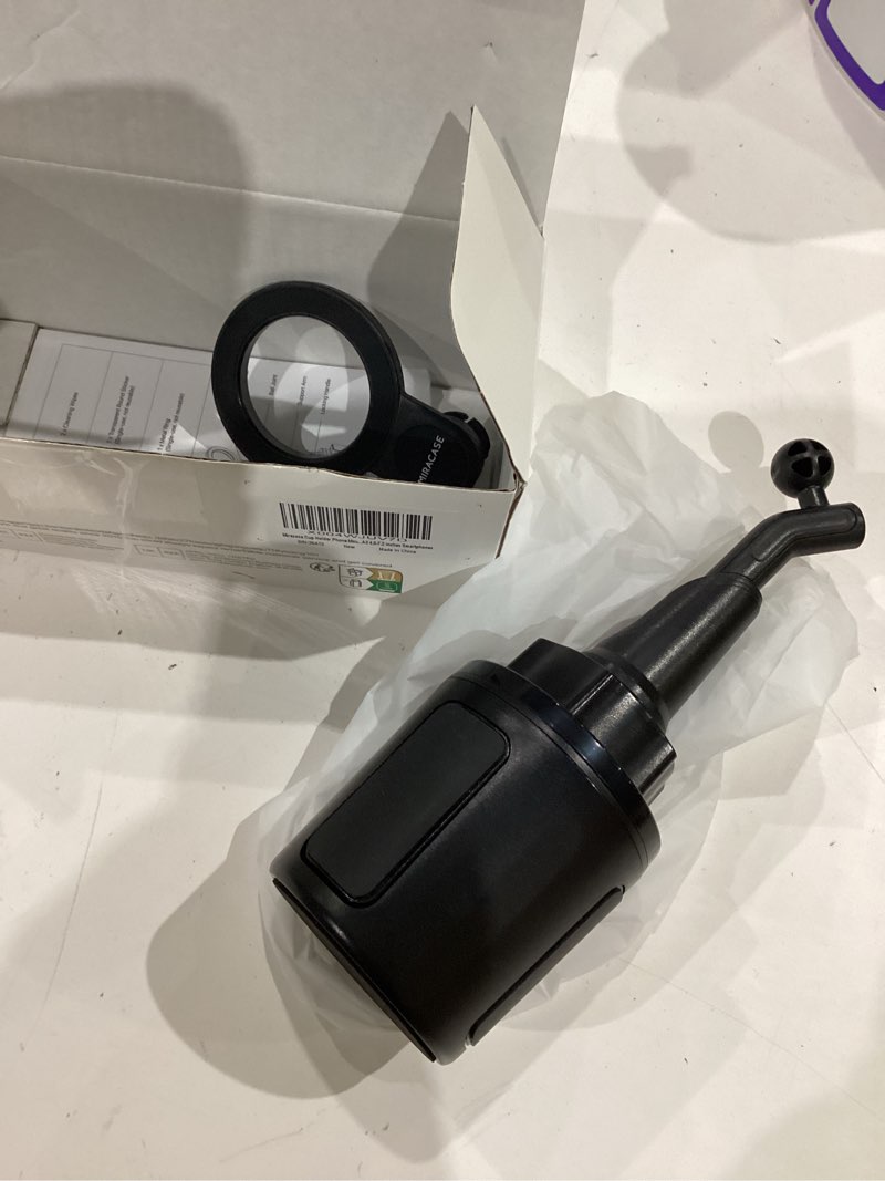 Condition photo showing As Is for miracase for magsafe car mount, [strong magnetic] 2026 hands free phone holders for your car, universal cup holder phone holder for iphone 17 16 15 14 13 12 pro max, samsung & more smartphones