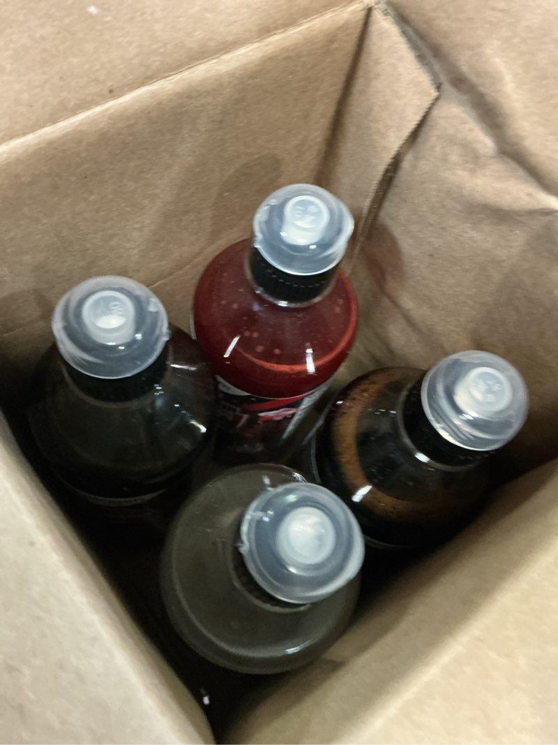 Condition photo showing New/Like New for exp date-/dec/28/2026) sodastream pepsi wild cherry zero, mtn dew code red zero, starry zero & mug root zero new pour bottle, variety pack 440ml (pack of 4) pepsi wild cherry, code red, starry & mug root zero 14.9 fl oz (pack of 4)