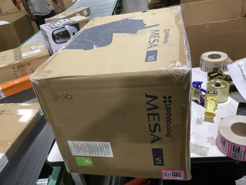 Condition photo showing New/Like New for UPPAbaby Mesa V3 Infant Car Seat - Easy Installation + SmartSecure Technology - Attaches to Stroller | Base + Infant Insert Included - Jake (Charcoal)