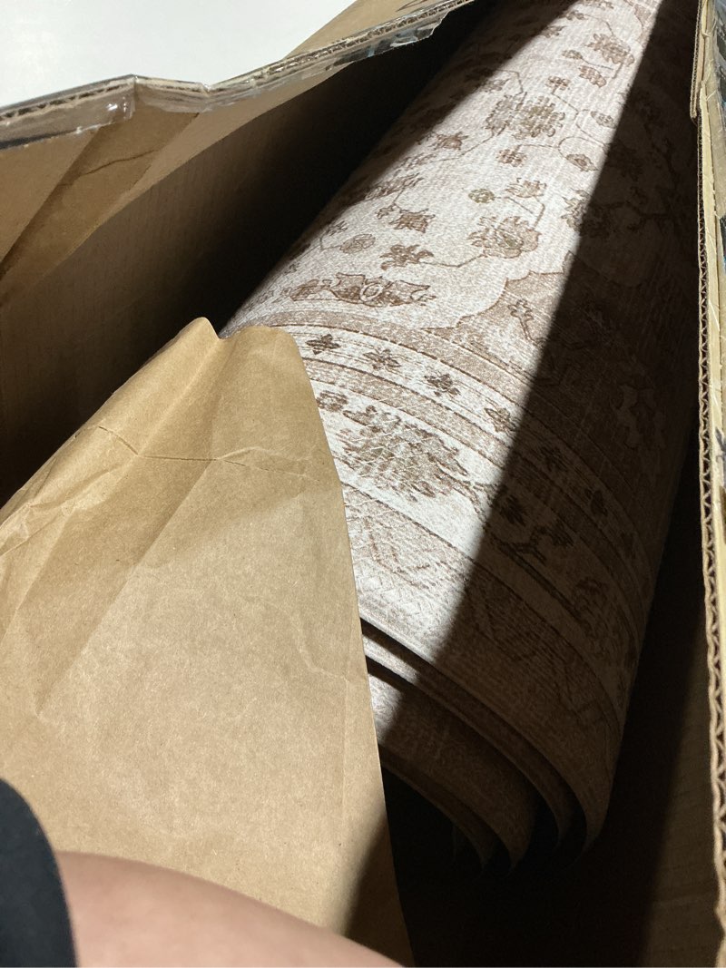 Condition photo showing Good Condition for Color&Geometry Kitchen Floor Mats Anti Fatigue, Cushioned Boho Rugs,Waterproof Non Slip Kitchen Runner for Sink, Standing Mats for Office,24"x87",Beige 87"L x 24"W x 0.4"Th Boho-beige