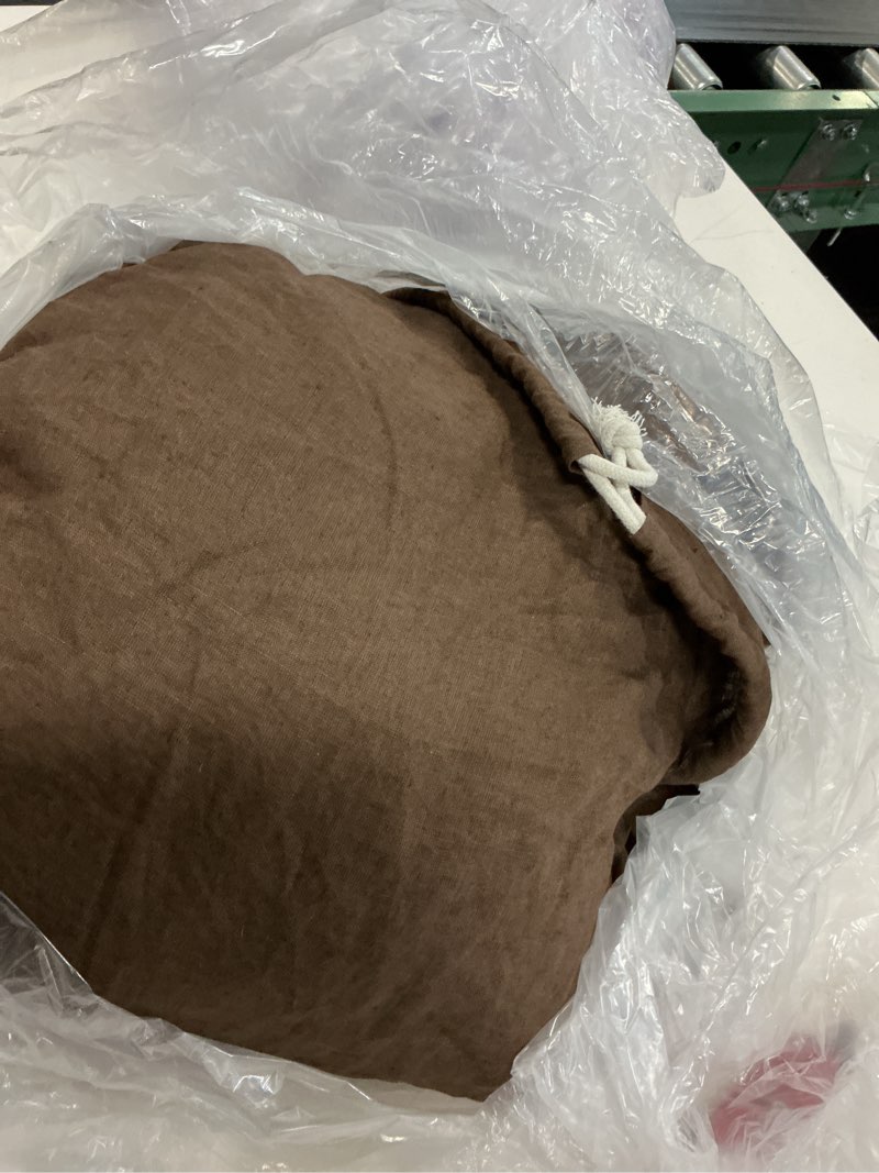 Condition photo showing Good Condition for european linen duvet cover, full/queen, espresso