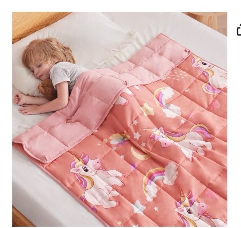 anfie weighted blanket kids(48"x72" 10lbs) weighted blanket cooling blanket for sleeping,throw size 
