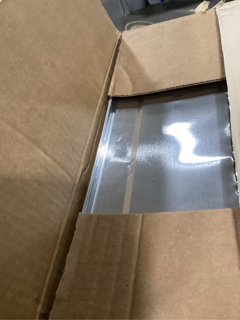 Condition photo showing As Is for ehomea2z large aluminum pans with lids disposable full heavy duty roasting, broiling, baking, catering pans 21x13x3 (15, full-size w/lids) 15 full-size w/ lids