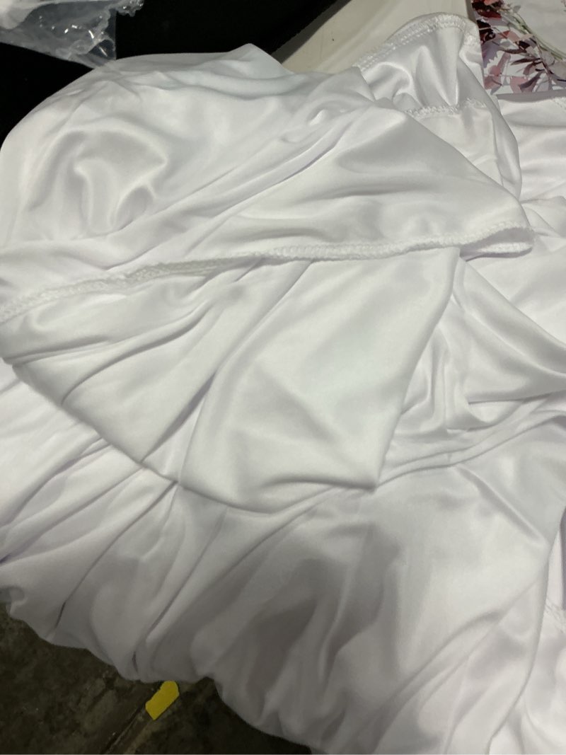 Condition photo showing Good Condition for 10ft x 7ft white backdrop curtain for parties wedding white wrinkle free backdrop drapes panels for baby shower gender reveal birthday photo photography polyester fabric background decoration