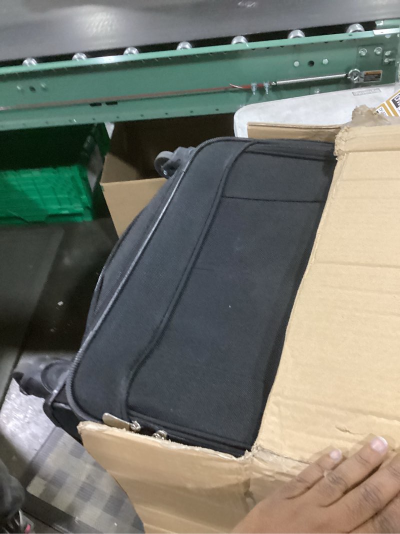 Condition photo showing Good Condition for u.s. traveler aviron bay expandable softside luggage with spinner wheels, black, large 30-inch large 30-inch black
