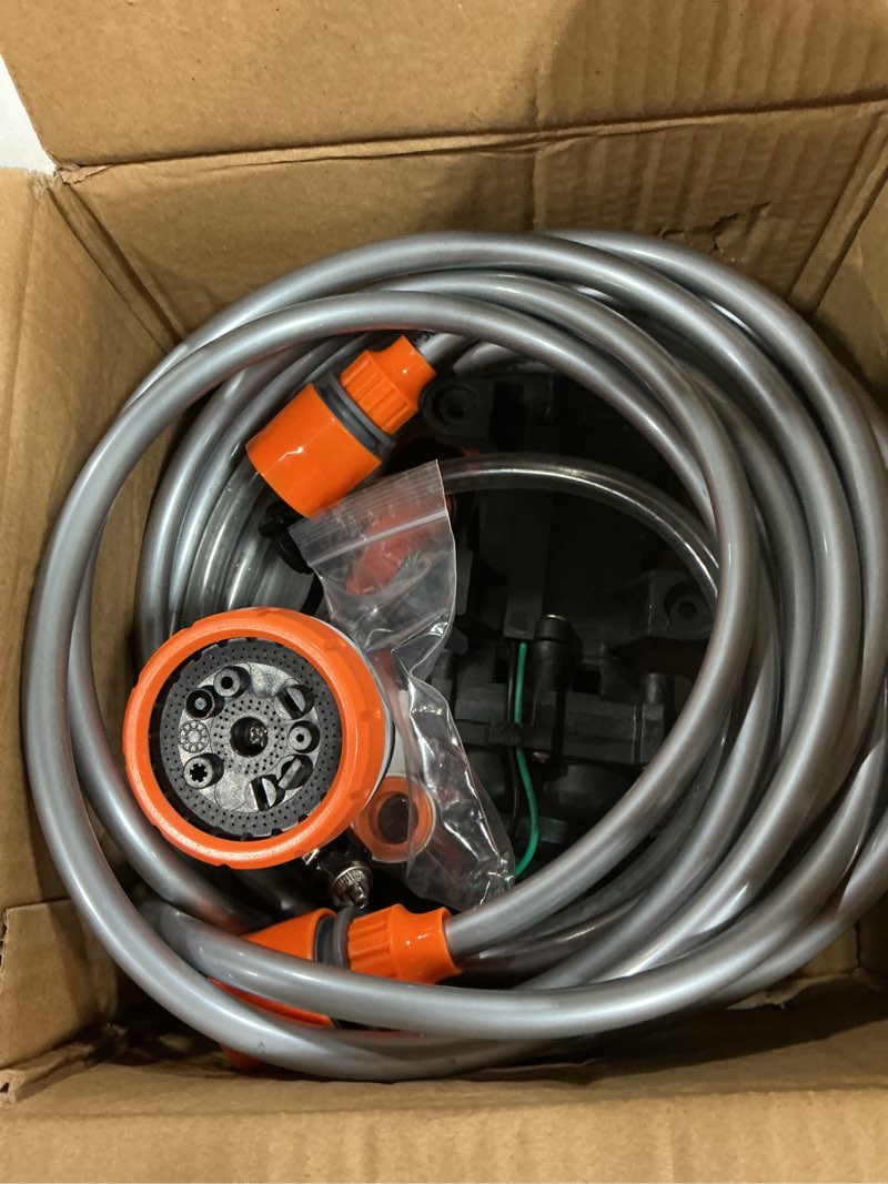 Condition photo showing Good Condition for portable intelligent electric pressure washer pump 120w 80psi 12v portable pressure powerful washing kit for home, car, garden, projects