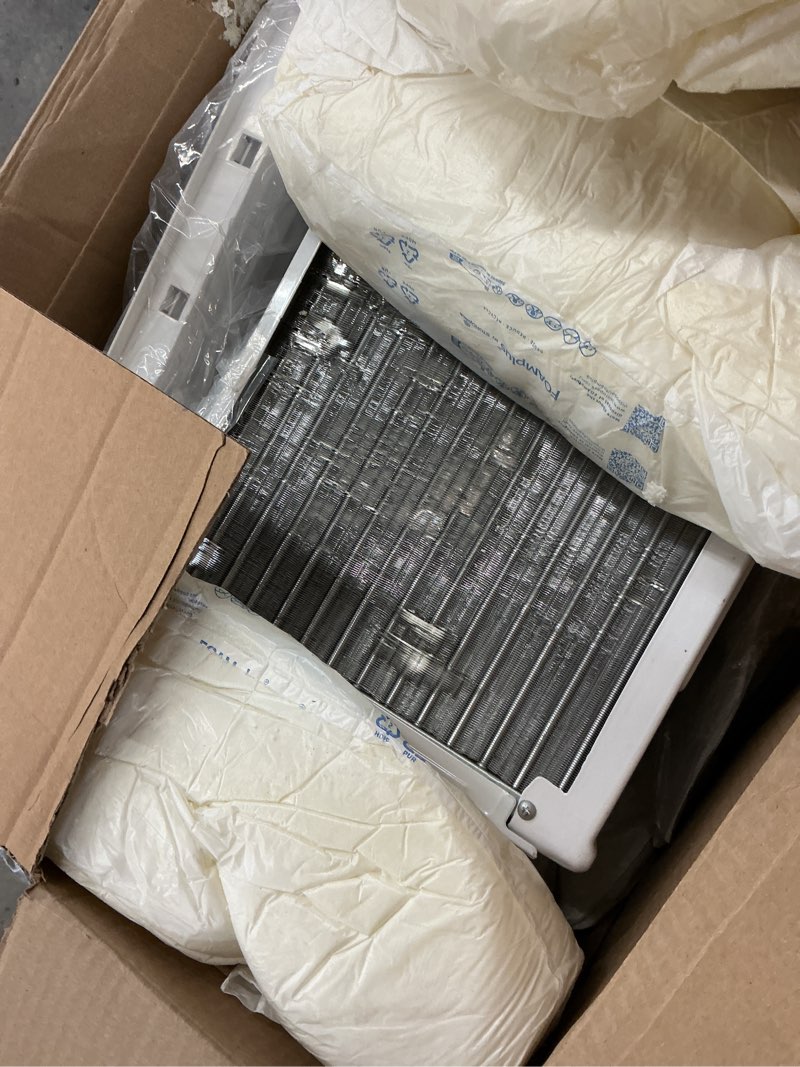 Condition photo showing As Is for Midea 5,000 BTU EasyCool Small Window Air Conditioner - Cool up to 150 Sq. Ft. with Easy-to-Use Mechanical Controls and Reusable Filter, Perfect for Small Bedroom, Living Room, Home Office