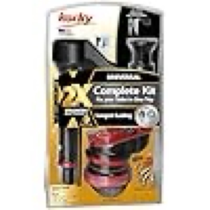 Korky 4010XP 2X Long-Life Standard 2-inch Complete Fixes: Running, Noisy, No/Slow Refill, and No/Weak Flush Easy to Install Toilet Repair Kit, Black