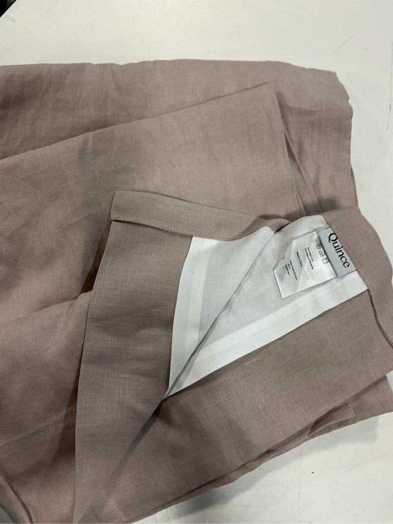 Condition photo showing Good Condition for european linen curtain, 48x84, rose quartz