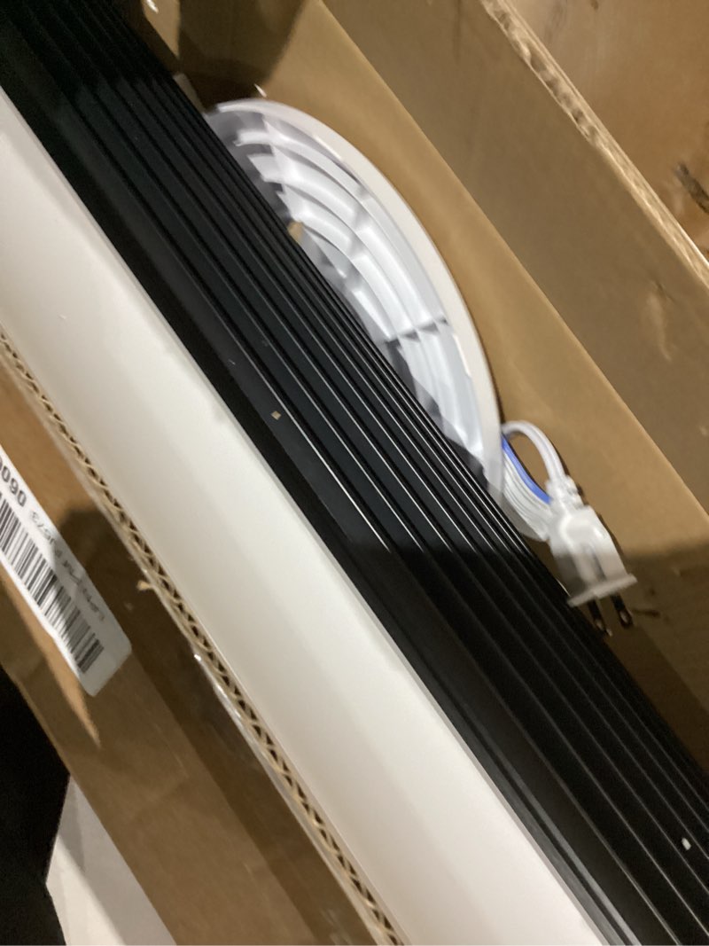 Condition photo showing As Is for LEVOIT Tower Fan for Bedroom, 25ft/s Velocity Standing Fan with 28dB Quiet for Sleep, Remoter, 12H Timer, 5 Speeds, 4 Modes, 90° Oscillation for Home, Office, Indoor, Bladeless 36 inch, White White 36 inches