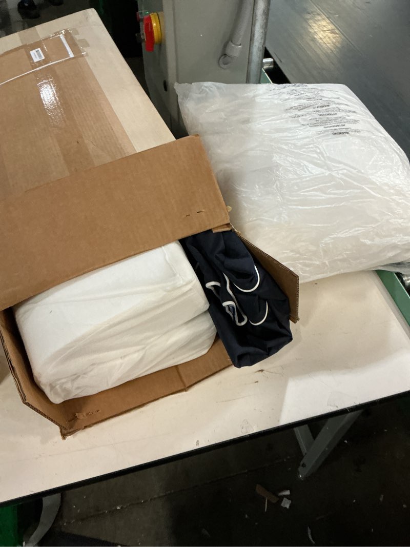 Condition photo showing Good Condition for miulee navy outdoor seat cushion 24x24 inch waterproof & 3 year fade resistant deep seat and back cushion for patio furniture chair sofa couch with handle and adjustable straps navy 24 x 24 x 4 inch