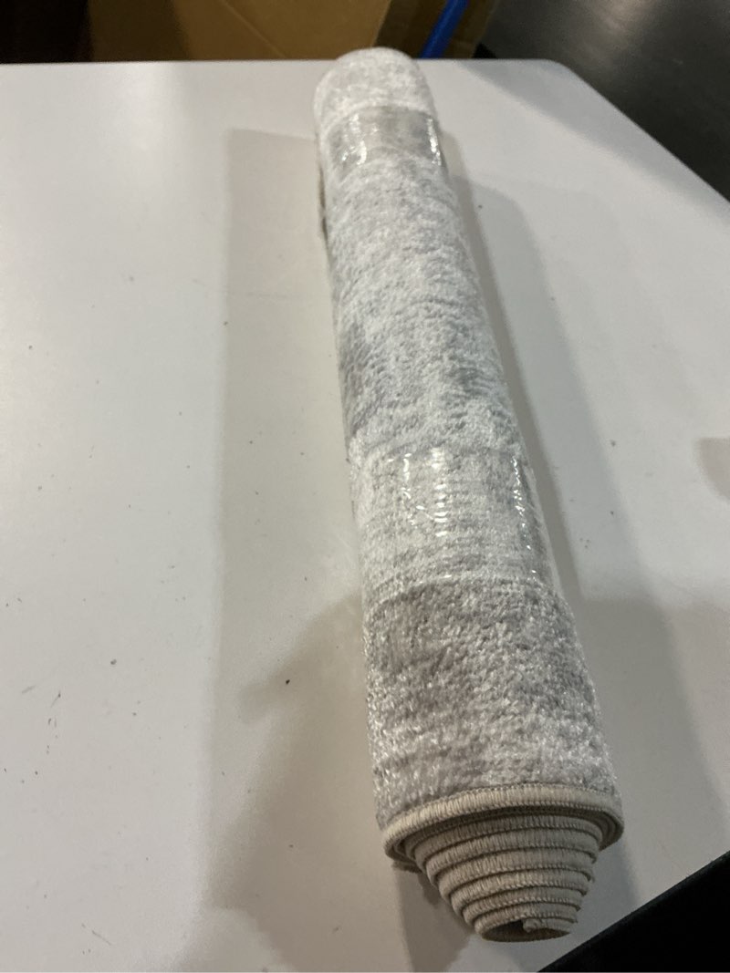 Condition photo showing Good Condition for nourison home astra machine washable grey 2' x 6' area rug - easy clean, non shedding, bed room, living room, dining room, kitchen (6' runner)