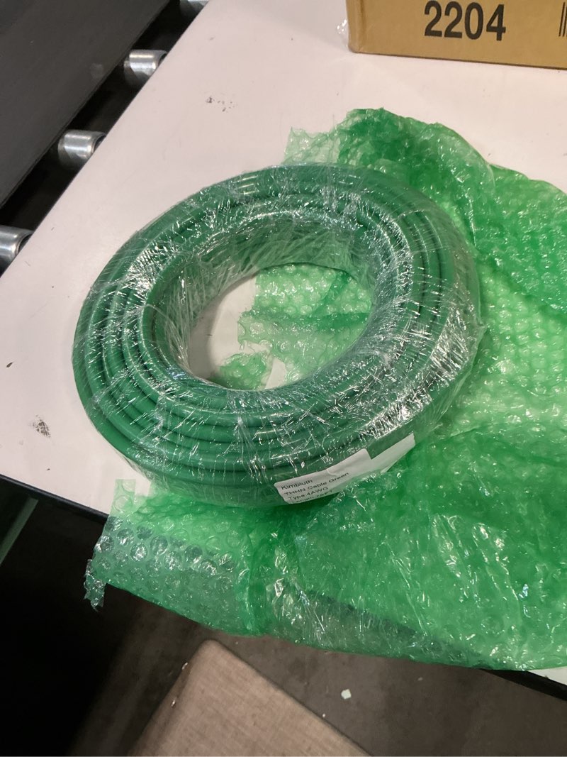 Condition photo showing Good Condition for thhn wire 14 gauge 75 ft, 14 awg stranded ofc copper electrical building wire with nylon jacket pvc insulation, rated 600v for residential, industrial, cnc, ground (14 gauge, green) 14 awg 75ft green