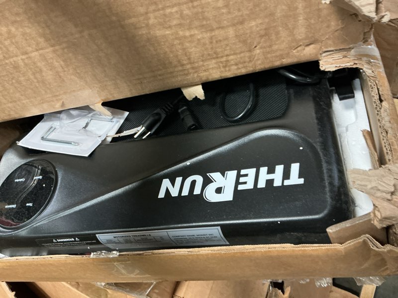 Condition photo showing As Is for THERUN Walking Pad Treadmill, Foldable Treadmills for Home and Office, Walking Pad with Handle Bar, 