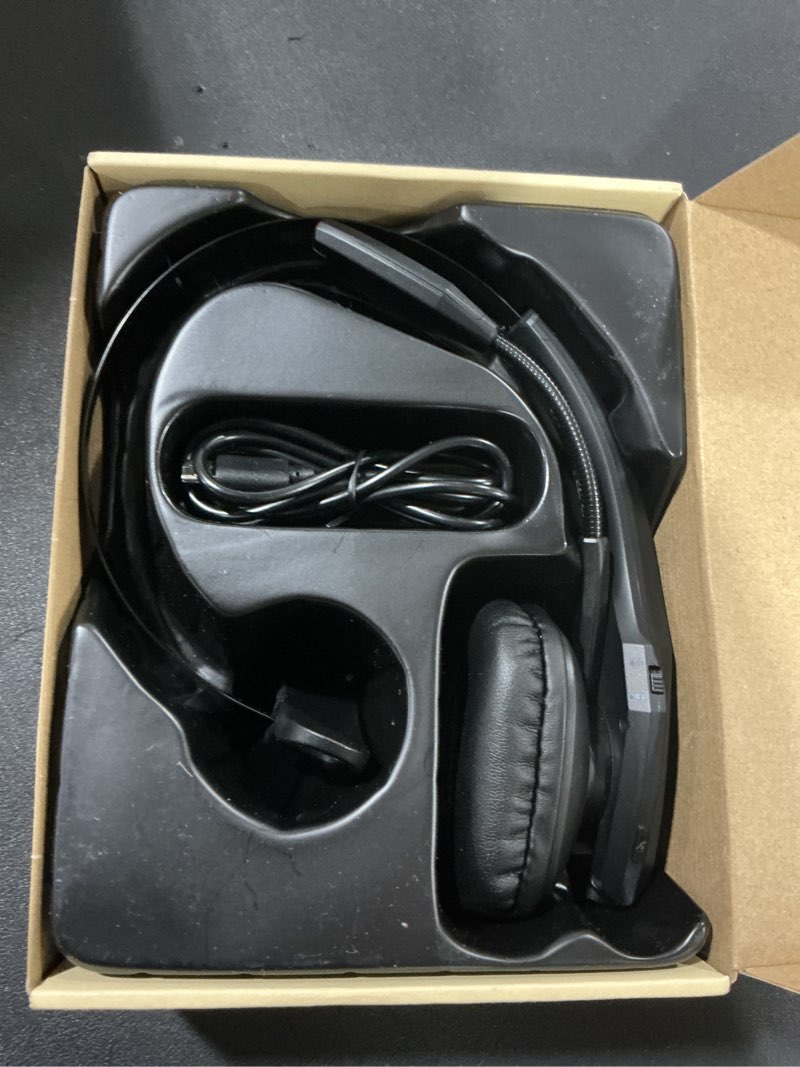 Condition photo showing Good Condition for Trucker Bluetooth Headset, Wireless Headset with Mic, Bluetooth Headsets with Dual Noise Cancelling Microphone & Mute Button, 55Hrs Working Time PC Headsets for Cell Phones, Computer, Truck Driver Black