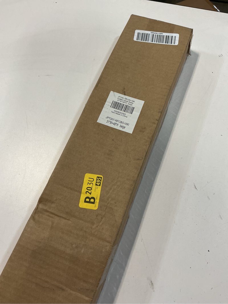 Condition photo showing New/Like New for LazBlinds No Tools No Drill Cordless Cellular Shades, Blackout Light Blocking Honeycomb Shades for Home, Thermal Insulation Blinds for Windows, 31" W x 48" H, Beige Blackout-beige 31" W x 48" H