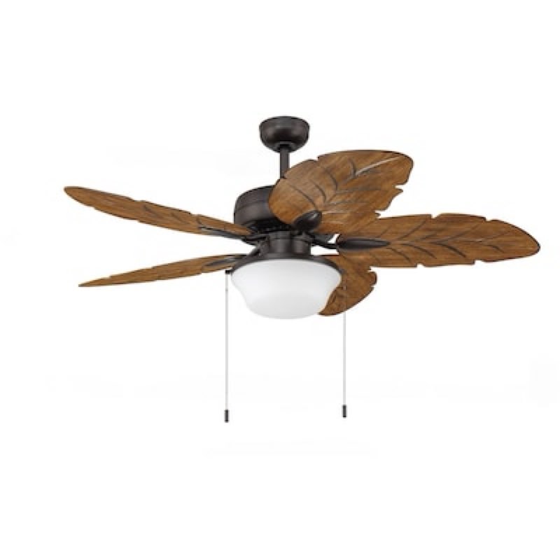  harbor breeze waveport 52-in aged bronze covered outdoor downrod or flush mount ceiling